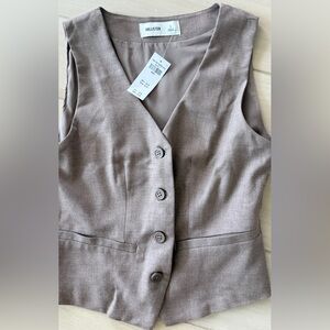Hollister Tan Casual Vest